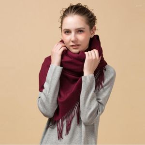 Sjaals lambswool grote deken sjaal wikkel vrouwen pashmina sjaal en 330 g dikker 200x70cm