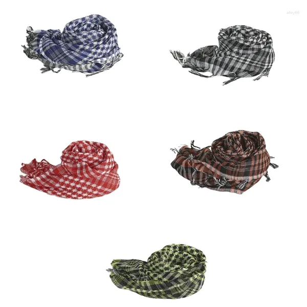 Écharpes en treillis imprimé bandana coiffure kerchief tie back head wrap for mâle po props dropship