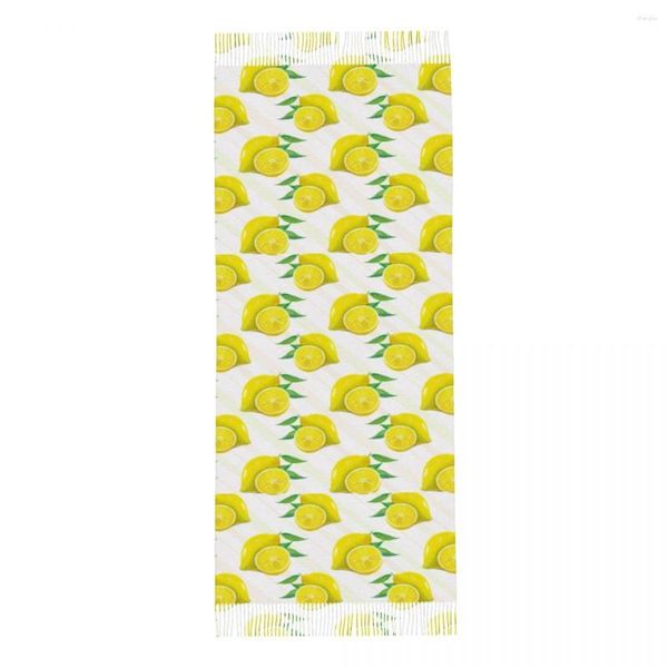 Craquins citron mignons imprimés châle d'hiver châle d'hiver et enveloppez bandana femelle