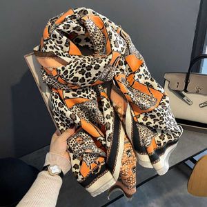 Sjaals Luipaard Sjaal Kasjmier Pashmina Sjaals Vrouwen Deken Wraps Warme Dikke Sjaals Winter Luxe Merken Ontwerp Vrouwelijke Stola Y23