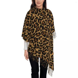 Bufandas Chales y chales de piel de leopardo para vestidos de noche Ropa elegante para mujer