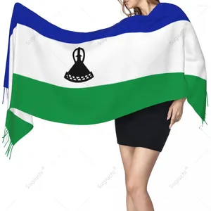 Sjaals Lesotho Vlag Sjaal Pashmina Warme Sjaal Wrap Hijab Lente Winter Multifunctioneel Unisex