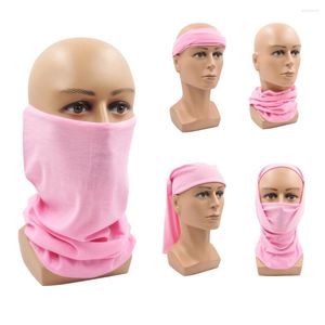 Foulards Rose Clair Randonnée Respirant Bandana Bandeau Buffs Cache-Cou Vélo Headwrap Extérieur Masque Visage Tube Couverture Écharpe Balaclava