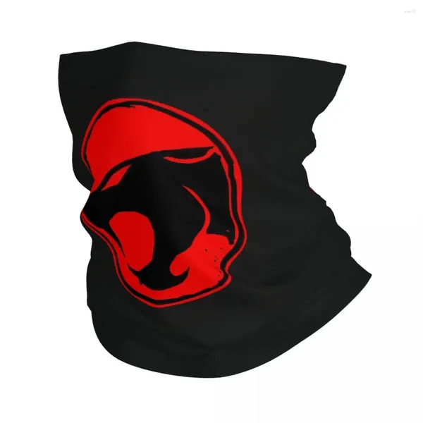 Écharpes logo Cartoon d'anime 80s Bandana Couvre de cou imprimé Thundercats Face Écharpe Masque multi-usage Randonnée Unisexe