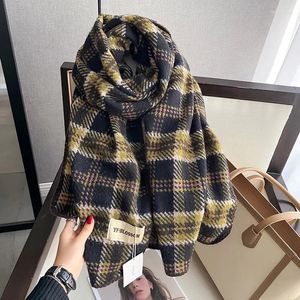 Bufandas largas y gruesas para mujer, Poncho de Cachemira, Bufanda cálida, chal, manta, marca, Hijab, estolas, Bufanda, Pashmina, Foulard, venta al por mayor