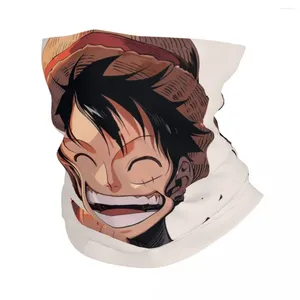 Foulards Luffy souriant une pièce Bandana cou couverture imprimé visage écharpe multi-usage bandeau course pour hommes femmes adulte hiver