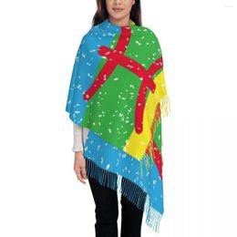 Sjaals luxe amazig vlag Tassel sjaal dames winter herfst warme sjaalomwikkel vrouwelijk Marokko amazir imazigen