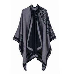 Écharrés Brand de luxe Ponchos Comer Cashmere Scharpes Femmes Femmes Châles chaudes hiver