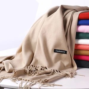 Sjaals Luxe Merk Winter Zachte Warme Kasjmier Sjaal voor Dames Wollen Sjaals Herfst Poncho Heren Dames Pashmina Vrouwelijke Foulard Bufanda 231021