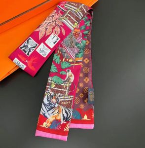 Bufandas diseñador de lujo 23 estilas de moda bolsas bufandas de seda scraf mujer mango de pañuelos de pañuelos Muffler France billet