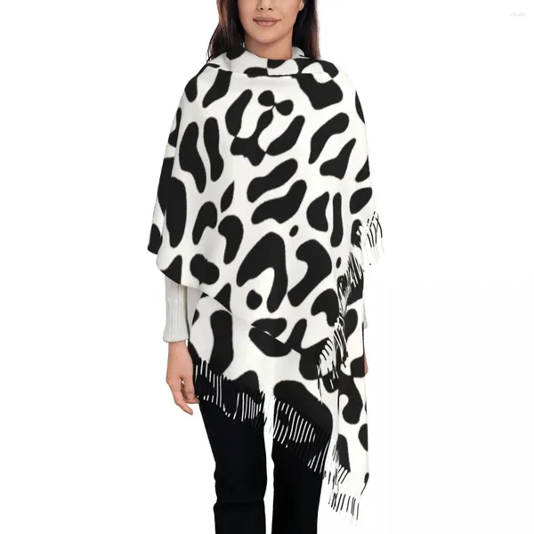 Foulards de luxe Léopard Peau Imprimer Gland Écharpe Femmes Hiver Automne Chaud Châle Wrap Lady Cheetah Animal