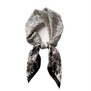 Écharrés écharpe de soie naturelle de luxe Femmes imprimées 100% de châle enveloppe de la casse bandana Bandana Foulard Neckerchief Hijab Pashmina238p