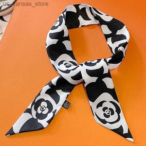 Craquins Luxury Femmes Skinny Scarpe Hairard Hair Swarves Bandons de cheveux Fashion Designer Neckerchief Lady Bag Ribbon Ties Accessories240409