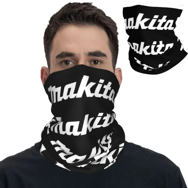 Échantillonnages Makitas Power Tools Bandana Couvre de manche imprimé Masque Écharpe Multi-Use Bandband Fishing Unisexe Adulte toute la saison