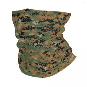 Sjaals Marpat Woodland Camouflage Bandana Nekhoes Gedrukt Leger Militaire Camo Masker Sjaal Multi-use Gezicht Fietsen Unisex Volwassen Winter