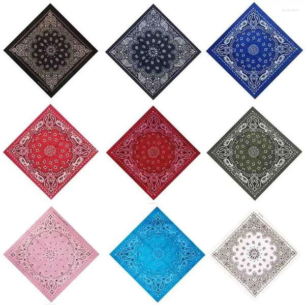 Écharpes Men Cotton Necw Brand pour graffitine B-Boyin Sports Head Wrap Paisley Square Scarf Mandkerchief Bandana