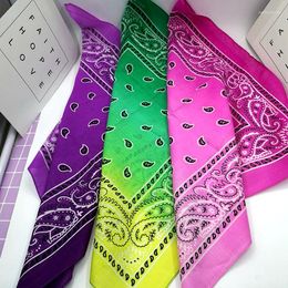 Schals Männer Quadrat Schal Hip Hop Paisley Bandana Kopfbedeckung Hand Kopftuch Haarband Hals Handgelenk Wrap Headtie Geschenk Fahrrad Hijab