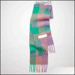 Sjaals mannen dames algemene stijl kasjmere sjaal deken dames colorf plaid tzitzit imitatie 220107 drop levering mode ac dhmht 454tuiess