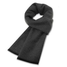 Sjaals Heren aardekleurige kasjmier sjaal winter verdikte warme Pashmina sjaal heren zwart grijs casual omzoomd Foulard Bufanda 231122