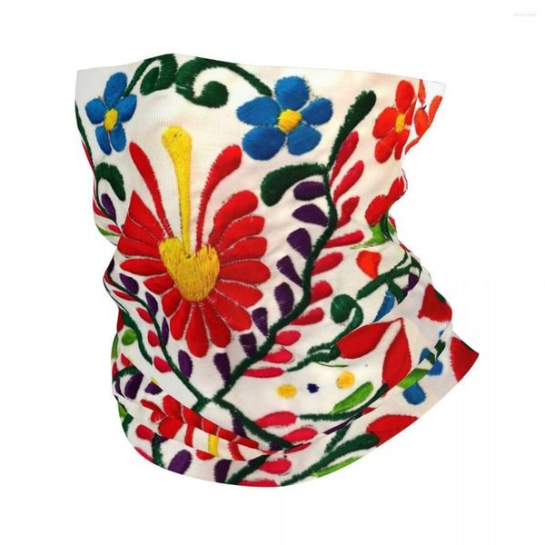 Bufandas Flores Mexicanas Bandana Cuello Cubierta Impreso Pasamontañas Máscara Bufanda Sombreros Cálidos Correr Unisex Adulto Invierno