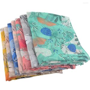 Foulards Moda Mujer 2023 fleur coréen écharpe Style britannique châles et musulman Viscose Floral Hijab plage Wrap Coverup