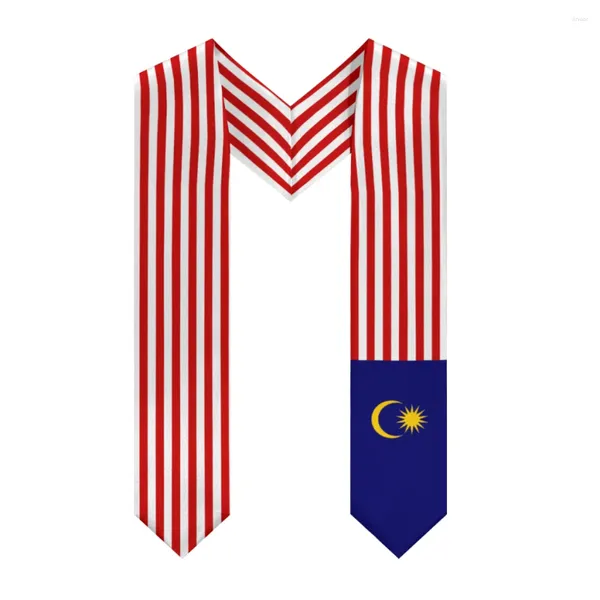 Écharpes plus de conception châle châle malaisie drapeau américain des États-Unis pour une étude d'honneur de la goujon à bord des étudiants internationaux