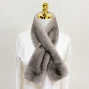 Sjaals mevrouw Minshu Winter Luxe Echte natuurlijke grijze sjaal Echte zwarte huiddemper voor vrouwelijke mannen