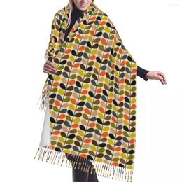 Sjaals Multi Stem Print Kwastje Sjaal Dames Zachte Sjaal Wrap Lady Winter Herfst Mode Veelzijdig vrouwelijk