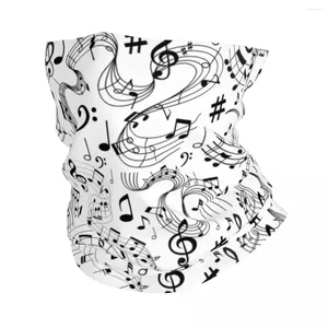 Foulards Musique Notes de Musique Bandana Cache-Cou Imprimé Cagoules Masque Écharpe Multifonctionnel Bandeau Pêche Unisexe Adulte Toutes Saisons