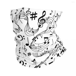 Bufandas Notas musicales Amante de la música Bandana Cubierta para el cuello Máscara impresa Bufanda Diadema multiusos Deportes al aire libre Unisex Adulto durante toda la temporada