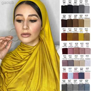 Craquins Musilim Femmes Strechy Jersey Hijab Good Stitch Stretch Jesey Hijabs foulards