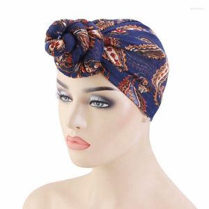 Sjaals Moslim Vrouwen Hijab Print Tulband Bloemen Hoofdbanden Afrikaanse Vrouwelijke Haar Decoratie Hoofddoek Sjaals Sjaal Bandana