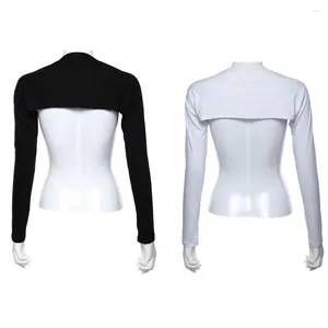 Bufandas mujeres musulmanas manga modal raglan bolero malasia malasia cubre de brazo de color sólido maral étnico para damas para damas