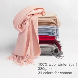 Sjaals Naizaiga 100% wol effen winter mode warme sjaal 31 kleur voor kiezen warme dikker sjaal QYR111 231214