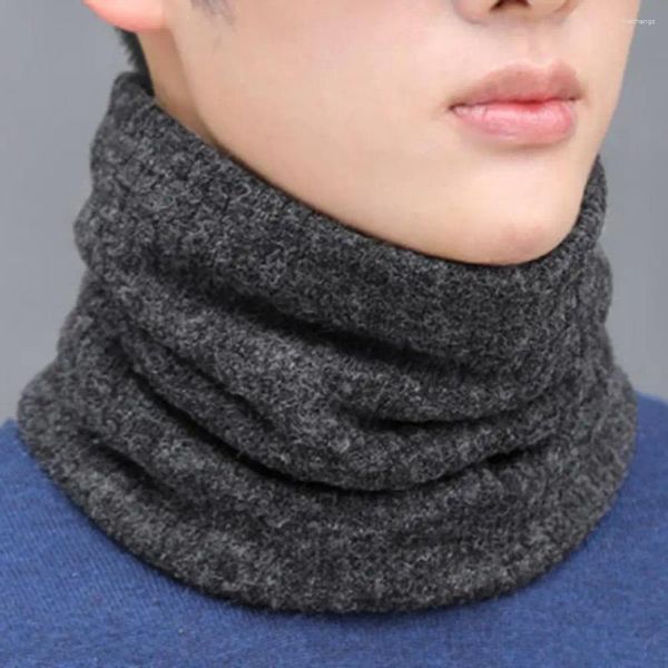 Foulards cou écharpe pratique chaud respirant hiver visage couverture couleur unie élastique unisexe