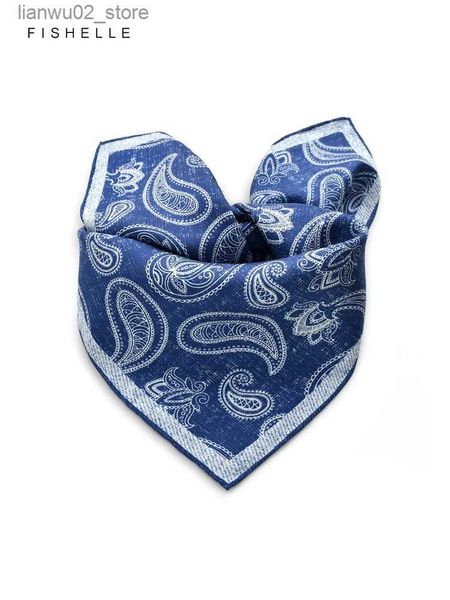 Foulards Nouveau foulard en soie naturelle en cachemire imprimé bleu-vert printemps et automne foulard pour femme foulard pour femme Q240228