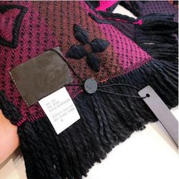 Sjaals Nieuwe klassiekers wollen sjaal designer wol verdikte lange sjaal 2023 mode dames luxe sjaal hals winter sjaals heren patroon lett
