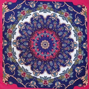 Sjaals Nieuw Design Mode Dame Mooie Bloem Hip Hop Katoenen Bandana Vierkante Sjaal Hoofdband Paisley Cadeaus Voor Vrouwen/Meisjes 230831