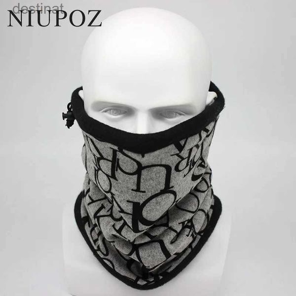 Bufandas Nueva moda Invierno Búho Bandana Bufanda Hombres Moto Diadema Camuflaje Multifuncional Sin costuras Tubular Unisex Cálido Anillo WrapL231104