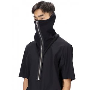 Bufandas Advertencia ninja Cuello con cremallera Polaina Redecilla Repelente al agua Cremallera de metal YKK acoplable a la chaqueta Accesorios de ropa técnica 230506