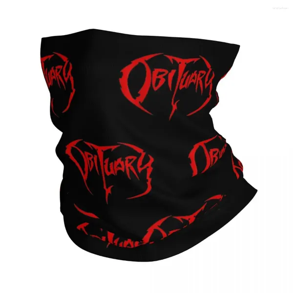 Foulards Nécrologie Bande Logo Death Metal Bandana Couvre-cou Apportez Le Bruit Visage Écharpe Multi-usage Masque Randonnée Pour Hommes Adulte Respirant