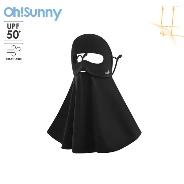 Bufandas ohsunny mujeres de protección solar transpirable bufanda anti-uv vf50 cuello cubierta de hombro envoltura para la cara para el chal en bicicleta