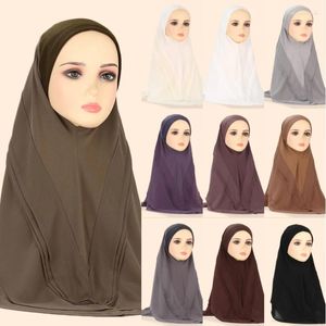 Sjaals Een Stukken Vrouwen Amira Hoofddeksels Maleisië Hoofddoek Moslim Islamitische Instant Hijab Headwrap Tulband Sjaals