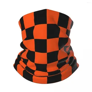 Foulards Orange et noir Bandana Cou Gaiter Coupe-vent Masque Écharpe Couverture Femmes Hommes Chapeaux