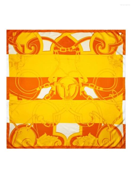 Écharpes écharpe en soie en serre orange 90 cm bandana bandana à main décoration de cheveux designers de luxe Brand accessoires de printemps