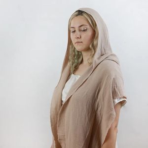 Sjaals Biologisch Katoen Kap Unisex Muslin Cowl Bolero Festival Gypsy Rave Converteerbare Head Cover Shawl Cape 230927