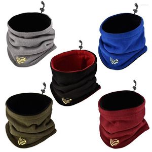 Sjaals Outdoor Winter Camping Face Cover Cold-Proof Collar Ski Tube Scarf Fleece Neck Gaiter Half Mask