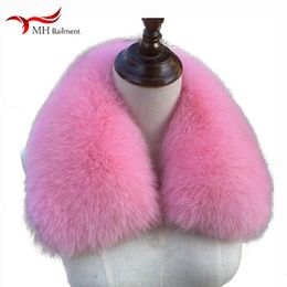 Foulards surdimensionné col de fourrure hiver réel mâle femelle dames doudoune manteau bavoir universel sauvage 100 écharpe 231218