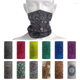 Foulards Paisley Bandanas Sport de plein air sans couture Tube cou guêtre visage bouclier moto cyclisme bandeau masque randonnée écharpe