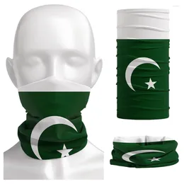 Écharrés Pakistan Flag Bandana Couvre Gaiter Sports extérieurs SALAGLAVA MEN FEMMES IMPRIMÉS CYCLING FACE FACE MASCH